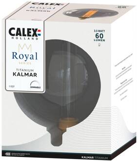Calex Royal Kalmar LED E27 3,5W 2.000K dim rook rookgrijs
