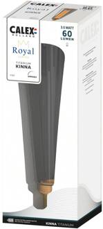 Calex Royal Kinna LED E27 3,5W 2.000K dim rook rookgrijs
