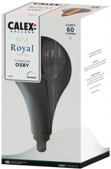 Calex Royal Osby LED E27 3,5W 2.000K dim rook rookgrijs