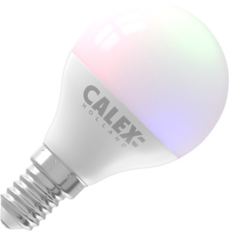 Calex Slimme LED Lamp - E14 Kleurlamp - Wifi Verlichting - P45 Smart lamp - Dimbaar - RGB en Wit licht - 4.9W