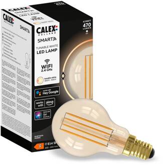 Calex Smart E14 P45 4,5W 1800-3000K dimmer goud 2st