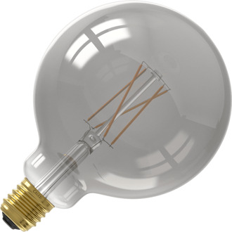 Calex | Smart | E27 fitting | Globe | G125 | Smokey | Recht filament | 7W | Bediening app Rookglas