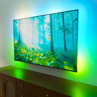 Calex Smart HDMI Sync Box Set met LED strip, 250 cm, RGBW wit, zwart