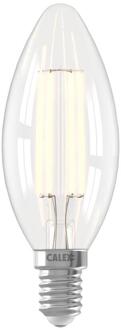 Calex SMART Kaarslamp - Helder- E14 - 4,9W - 470LM - Dimbaar - Glas - Transparant - 3.5x3.5x11.2 Cm