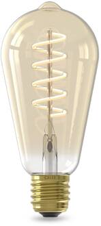 Calex Smart LED E27 7W ST64 1800 - 3000 K Gloeilamp goud