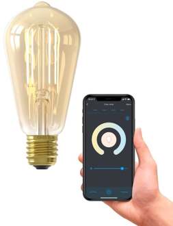 Calex Smart LED E27 ST64 16 cm Rustieklamp Goud