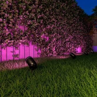 Calex Smart Outdoor Gardenspot, CCT, RGB, 2er-set zwart