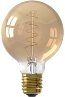 Calex Spiraal Filament LED Lamp - E27 - G80 - Goud - 3.8W - Dimbaar Goudkleurig