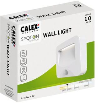 Calex Spot On Buitenverlichting met Bewegingssensor - Op batterij Wit