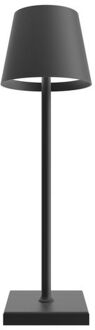 Calex Stelio Outdoor Tafellamp - Op Batterijen - Dimbaar - Zwart