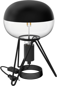 Calex | Stelio Tafellamp | Zwart | Oplaadbaar | 3-step CCT | USB-C | IP44 | 2x2200mAh batterij