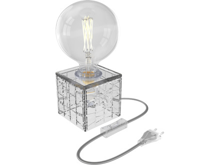 Calex | Tafelarmatuur | Glas | Helder | E27 fitting