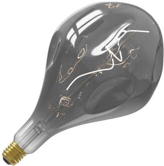 Calex XXL Organic Evo LED Titanium - E27 - 6W - Dimbaar Antraciet