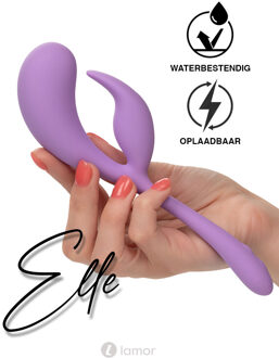 CalExotics Rabbit Vibrator Elle - Dual Flicker