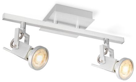 Cali LED Opbouwspot 2L - Alu metaal Zilver