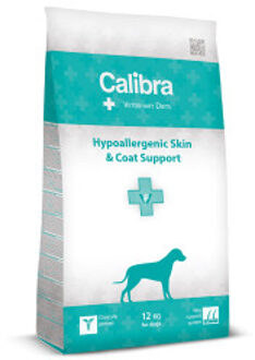 Calibra Dubbelpak: 2x12kg Calibra Veterinary Diet Dog Hypoallergenic Skin & Coat Zalm hondenvoer droog