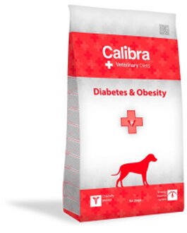 Calibra Veterinary Diets Diabetes & Obesity hondenvoer 2 x 12 kg