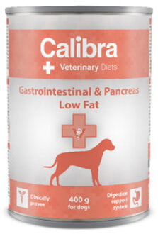Calibra Veterinary Diets Gastrointestinal & Pancreas Low Fat natvoer hond 24 x 400 g