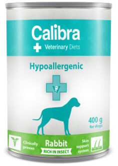 Calibra Veterinary Diets Hypoallergenic konijn met insecten natvoer hond 24 x 400 g