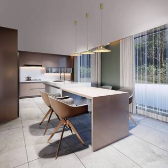 Calice hanglamp, groen, Ø 32 cm, in hoogte verstelbaar