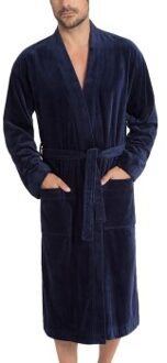 Calida After Shower Men Bathrobe * Actie * Grijs,Blauw - Small,Medium,Large,X-Large