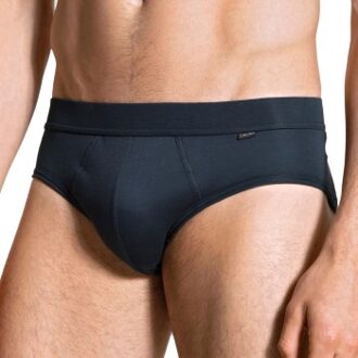 Calida Authentic Cotton Brief * Actie * Wit,Blauw - Large