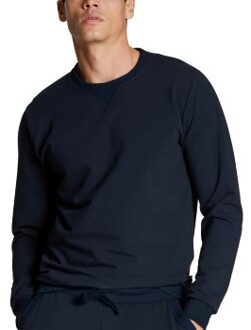 Calida Circular Lounge Sweat-Shirt * Actie * Blauw - Small,Medium,Large,X-Large