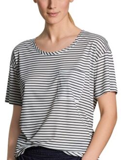 Calida Circular Sleep T-shirt Wit,Versch.kleure/Patroon,Blauw - XX-Small,X-Small,Small,Medium