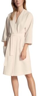 Calida Cosy Shower Bathrobe * Actie * Wit,Beige - Small,Medium
