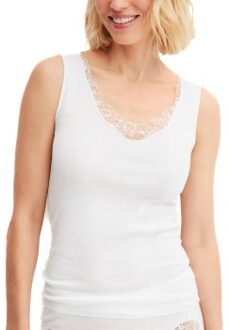 Calida Cotton Desire Tank Top * Actie * Wit - X-Small,Small,Medium