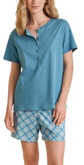 Calida Daylight Dreams Short Pyjamas * Actie * Versch.kleure/Patroon,Blauw - X-Small