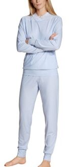 Calida Elegant Dreams Pyjama With Cuff * Actie * Blauw - Small,Medium,Large