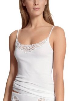 Calida Feminin Sense Spaghetti-Top Zwart,Wit - Small,Medium,Large,X-Large
