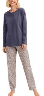 Calida Graphic Nights Pyjamas Blauw - X-Small,Small,Medium,Large,X-Large