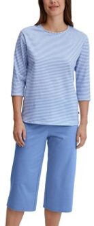 Calida Lovely Nights Capri Pyjama Blauw - X-Small,Small,Medium,Large,X-Large