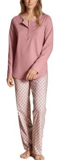 Calida Lovely Nights Pyjama Button Tab Versch.kleure/Patroon,Blauw,Lila,Roze - X-Small,Small,Medium,Large,X-Large