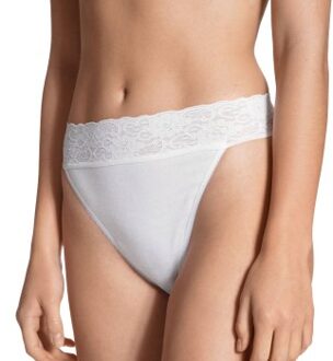 Calida Lycraspitze Tanga 21904 * Actie * Zwart,Wit,Beige,Geel - 36-38,40-42,44-46
