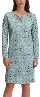Calida Ornament Nights Long Sleeve Nightdress * Actie * Versch.kleure/Patroon,Blauw - X-Small,Small,X-Large