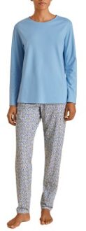 Calida Ornament Nights Pyjamas Blauw - X-Small,Small,Medium,Large