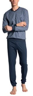 Calida Relax Choice Pyjama With Cuff Blauw - Small,X-Large,XX-Large
