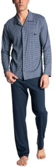Calida Relax Choice with Buttons Pyjama Blauw - Small,Medium,Large,X-Large,XX-Large