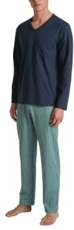 Calida Relax Imprint 3 Long Pyjama * Actie * Versch.kleure/Patroon,Blauw,Groen - Medium,Large