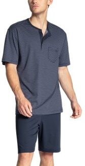 Calida Relax Streamline Basic Short Pyjama Blauw,Versch.kleure/Patroon,Groen,Rood,Grijs - Small,Medium,Large,X-Large,XX-Large