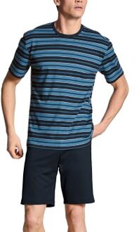 Calida Relax Streamline Short Pyjama Rounded Neck Versch.kleure/Patroon,Groen,Blauw - Small,Large,X-Large,XX-Large