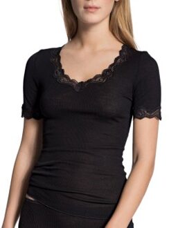 Calida Richesse Lace Short-sleeve Top * Actie * Zwart,Wit,Beige - 36-38,40-42,44-46,46-48