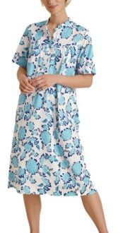 Calida Soft Cotton Nightdress 33900 * Actie * Wit,Blauw,Versch.kleure/Patroon - X-Small,Small