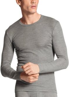 Calida Wool and Silk Shirt Long Sleeve Zwart,Grijs - Small,Medium,Large,X-Large,XX-Large