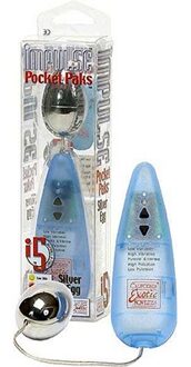 California Exotic Novelties Impulse Pocket Paks Silver Egg Zilver/Blauw