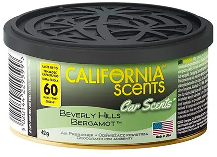 California Scents Luchtverfrisser - Beverly Hills Bergamot - Blikje 42gr CDBERGAMOT
