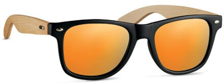 Californië touch bamboe zonnebril Oranje - One size